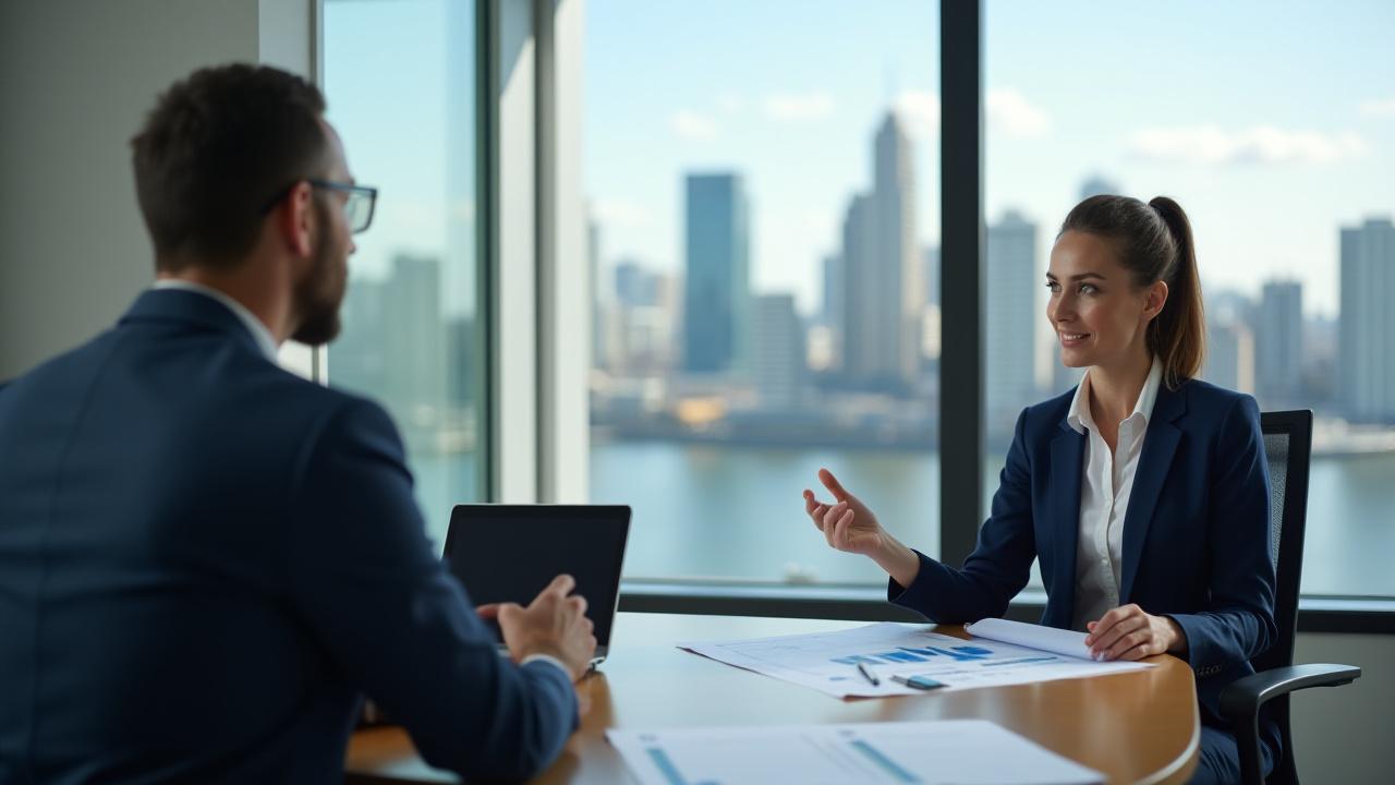 HR Consultant discussing workforce strategy with a medical clinic director